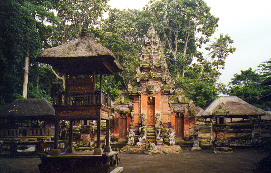 Indonésie, Bali monkey forest Ubub temple FAIT